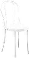 Bentwood Chair - White Resin